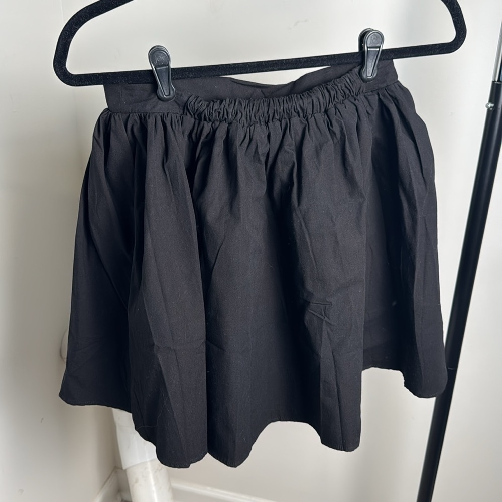 New with Tag NA-KD Black Cotton Mini Skirt Size EU34 - Picture 3 of 7